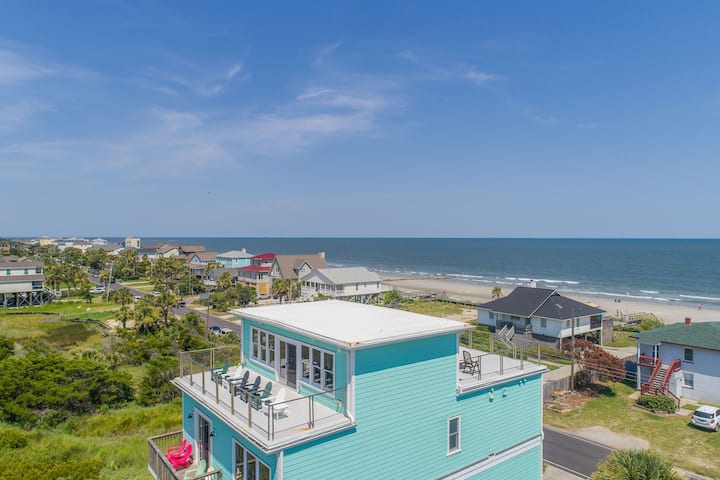 Stay @ I Sea 360! Breathtaking Views ~ Pet - Folly Beach, SC