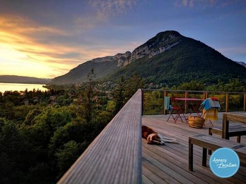 Maison Bellevue – panoramic view of the lake.