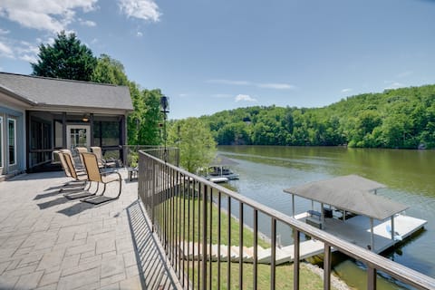 Waterfront Smith Mountain Lake Home w/ Boat Dock!