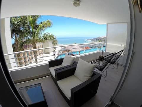 Playa Cochoa - Reñaca apartment with ocean view