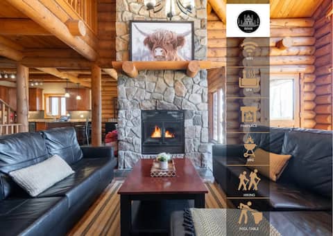 7BR LogCabin/Spa/Nature/MontTremblant Area/18Guest