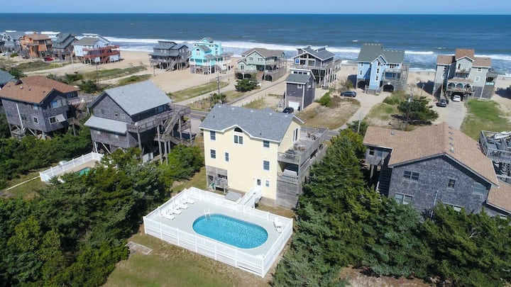 Semi Oceanfront | Beach Access | Pool | Hot Tub - Avon, NC