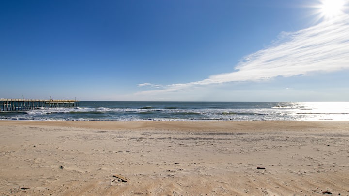 Oceanfront | Ocean And Pier Views | Sun Deck - Rodanthe, NC