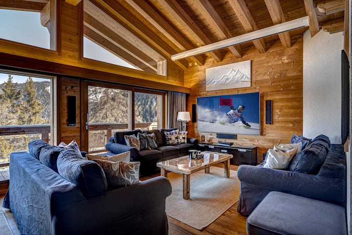 Snowflake Chalet - Jacuzzi - Sauna - Chalets for Rent in Riddes