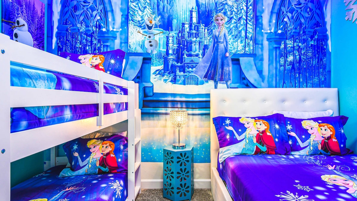 Disney Home w Frozen Castle \u0026 Star Wars Galaxy - Houses for Rent in  Kissimmee, Florida, United States - Airbnb, image size:1200x675