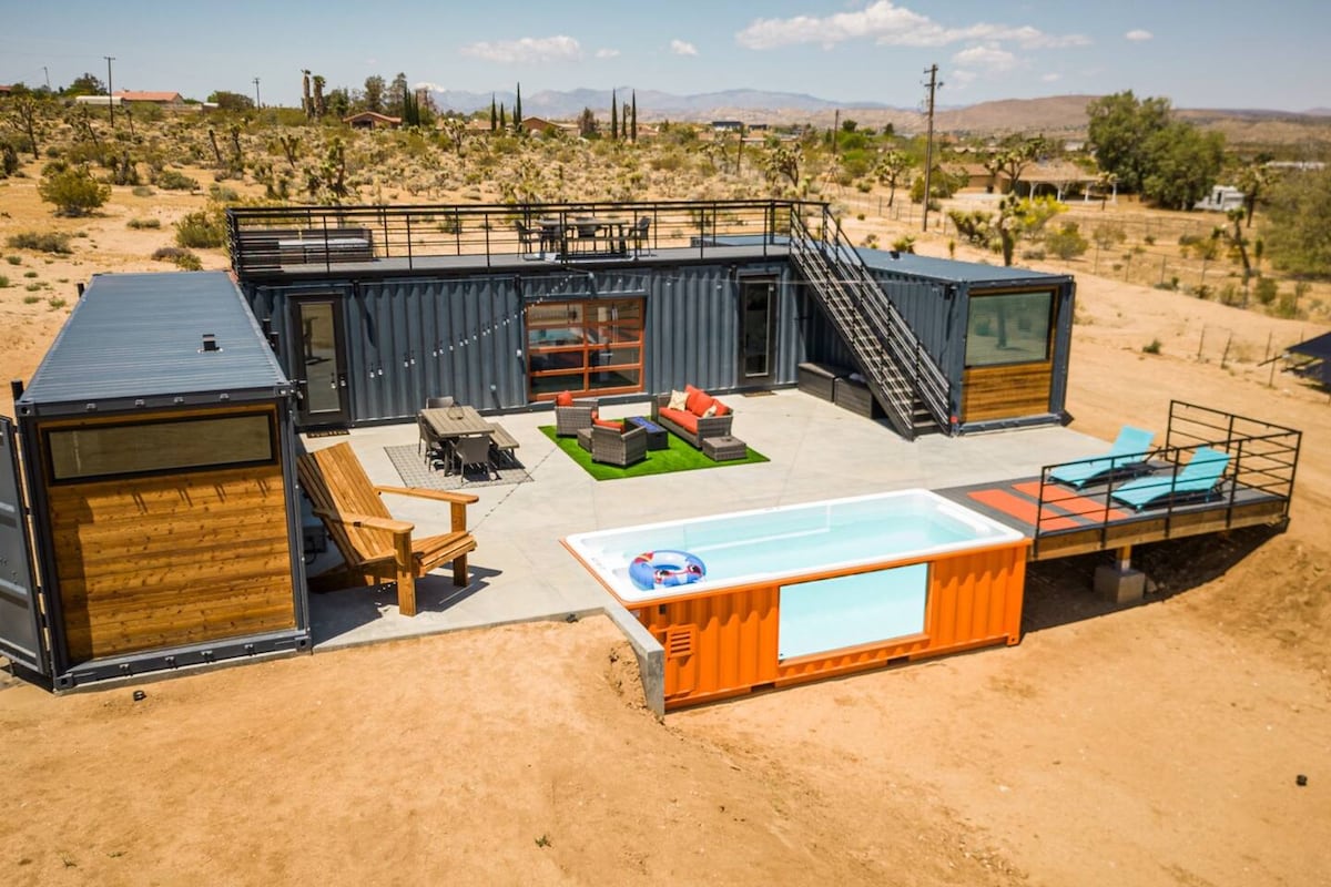 A Shipping Container House Makes The California Desert Its Home