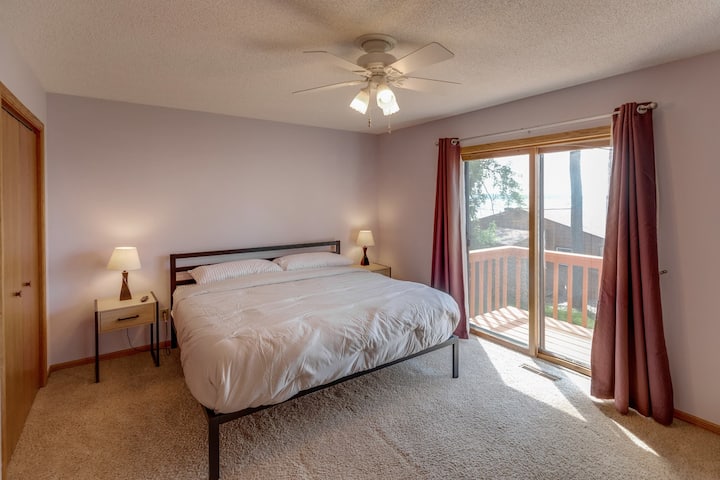 Master Bedroom with King bed and private bath.