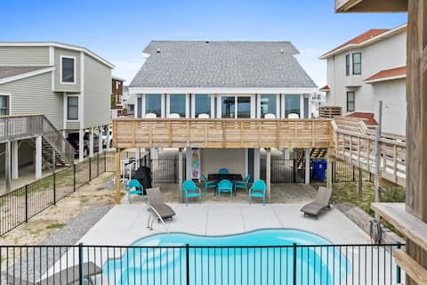 Aqualicious, Ocean front, heated pool, OIB