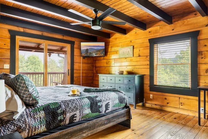 When you're ready to turn in for the night, you can unwind with your favorite show on the 43" HD Smart TV.