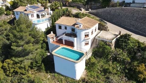 Villa Monte Pego with seaview