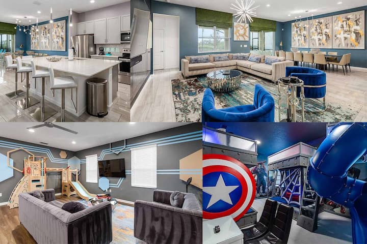 Chic Villa W/ Fashionista Br, Theater & Game Loft - Davenport, FL