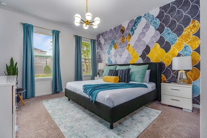 ห้องนอนใหญ่พร้อมห้องนอนคิงไซส์