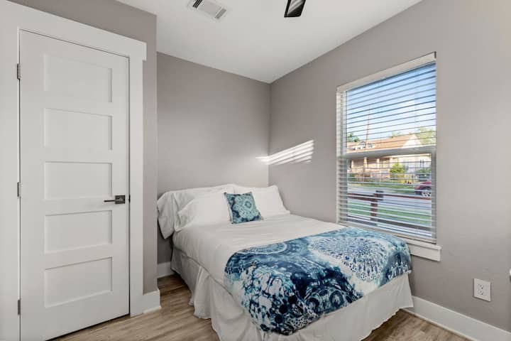 Bedroom 3: Full-size bed in the third bedroom.