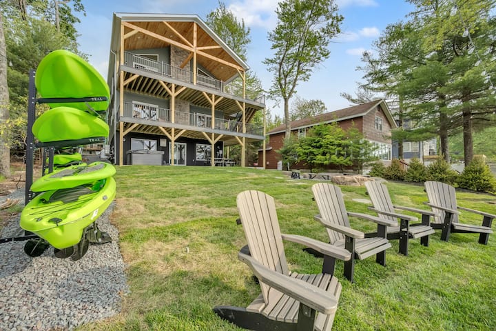 Lake Front Livin By Pmr: 8br, Beach, Dogs - Lake Harmony, PA