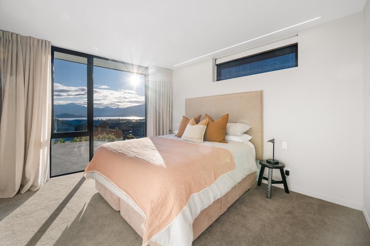 Bedroom with views