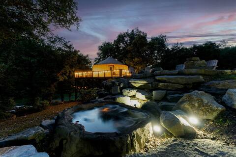 Cozy Yurt Boulder Hot Tub Buffalo River Creek