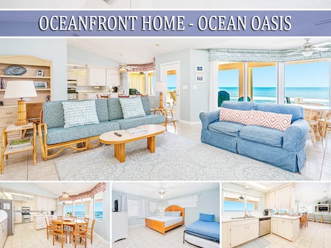 "Ocean Oasis" - Direct, Oceanfront Home -4BR/4BA