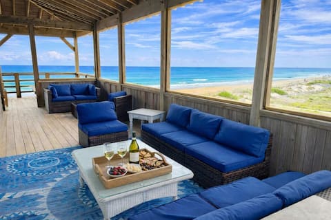 TRULY OceanFront *Pet Friendly* Hot Tub