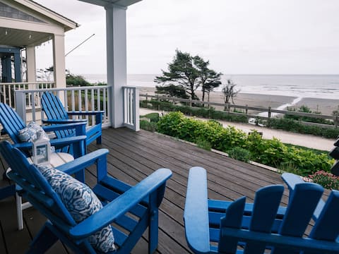 Seabrook Love Shack | Oceanfront, Hot Tub