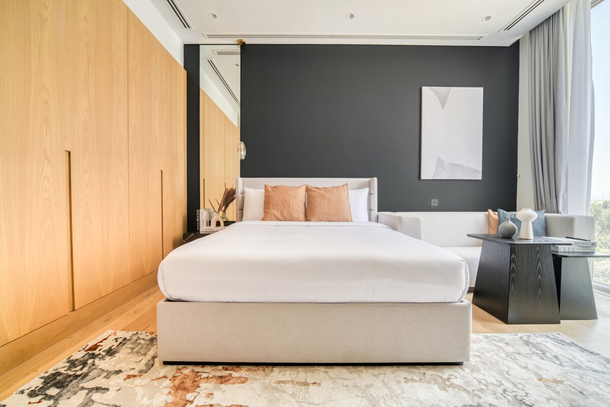 Top Airbnb: Posh Studio | Barari | Green Sanctuary in Wadi Al Safa 3