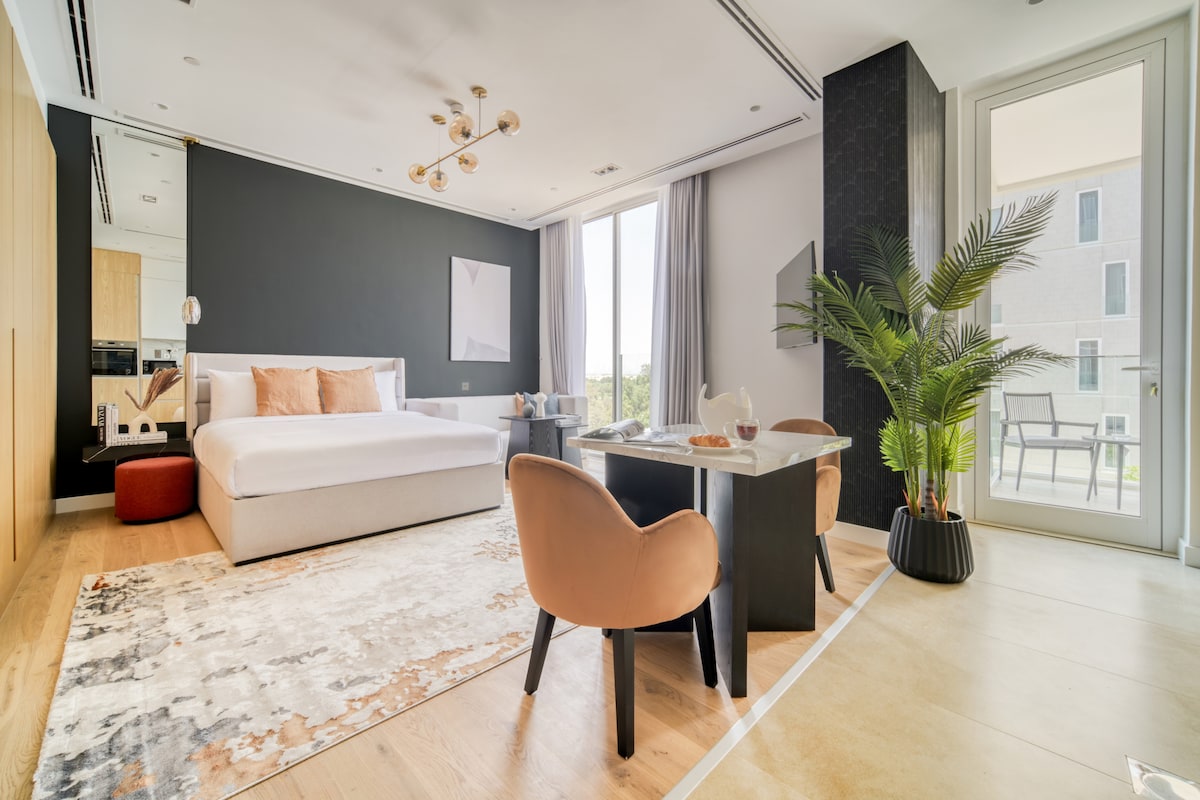 Top Airbnb: Posh Studio | Barari | Green Sanctuary in Wadi Al Safa 3