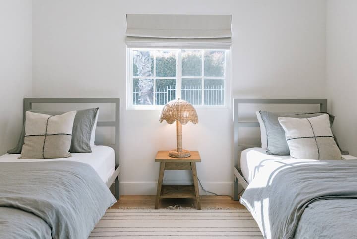 Third bedroom has two twin XL beds, which can be converted into one King bed