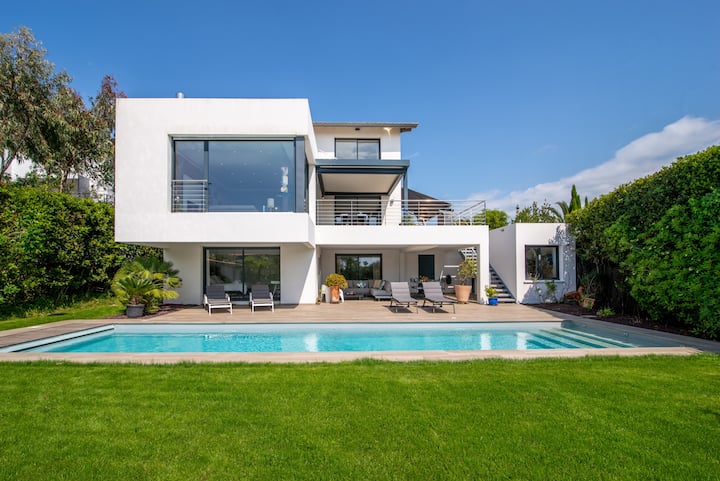 Perspective - Superbe Villa Avec Vue Mer Et Piscin - Biarritz