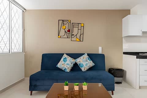 Top Airbnb: Best Location San Fernando Amplio Apto 103 A/C in San Fernando Nuevo