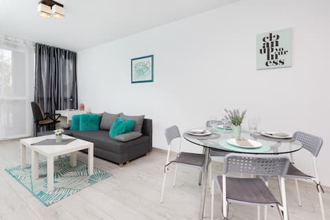 Successful Airbnb property: Turzycowa 45 | Modern Apartment | Parking in Jasień