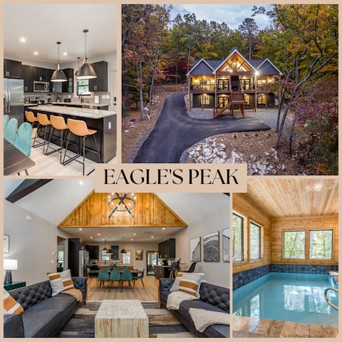 Eagles Peak | Luxe Lodge w/ Indoor Pool & Hot Tubs