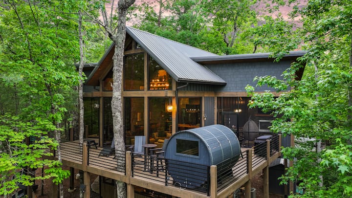 トップス treehouse07 Amazing Luxe Treehouse! New Sauna! Kid's utopia! P