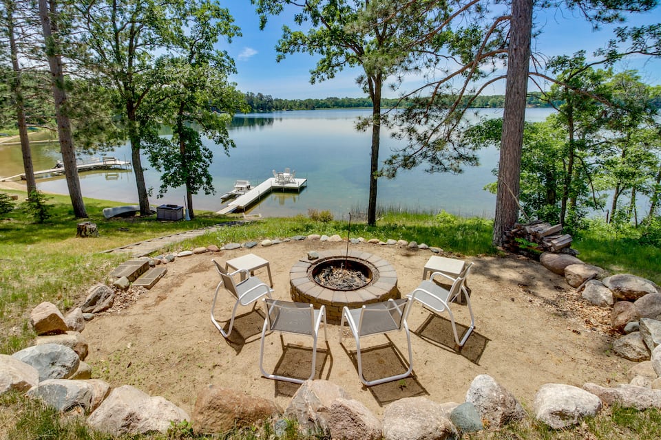 Waterfront Pequot Lakes Cabin: Fire Pit + Views! — photo 1