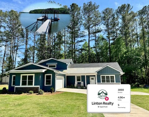 Blue Lake House w/ Gorgeous Dock