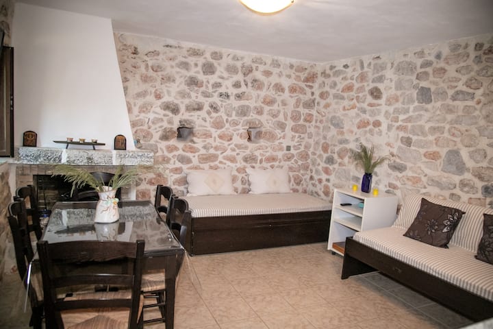 zajednička zona s 2 kreveta za jednu osobu