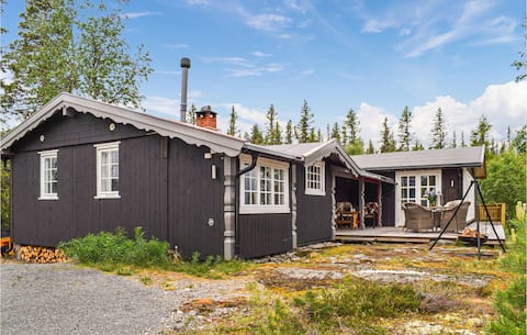 Nice home in Tuddal with kitchen