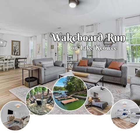 Wakeboard Run on Lake Keowee- with dock + Firepit