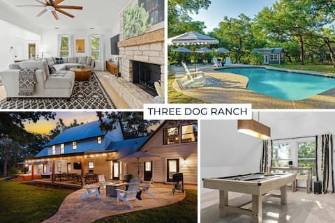 Three Dog Ranch - Pool, Game Room & Sleeps 18