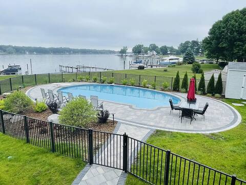 Luxury Waterfront Home with Pool and Outdoor Enter