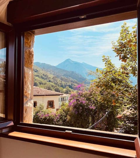 House between the sea and the mountains.