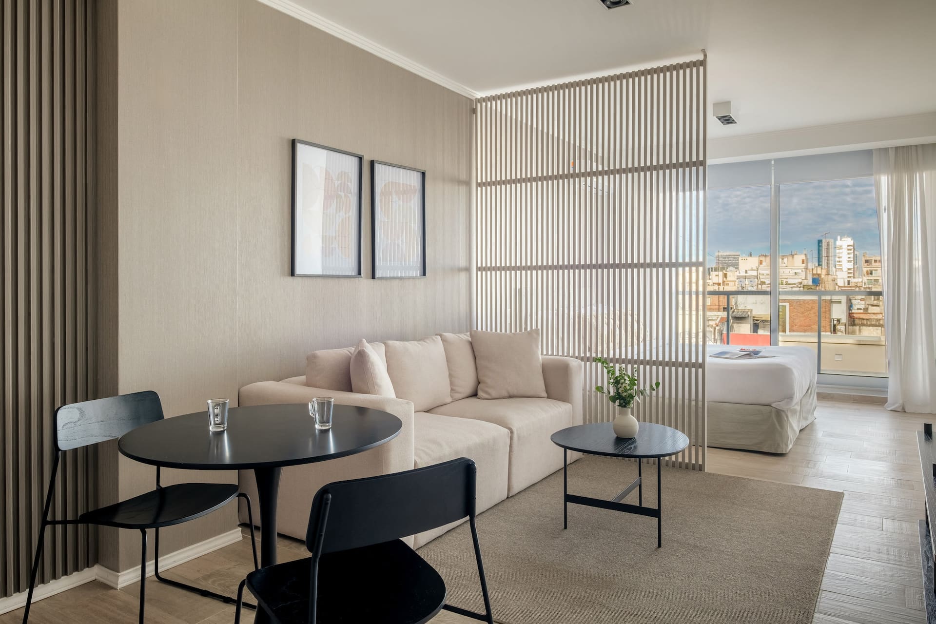 Monoambiente amoblado en Recoleta con pileta y terraza