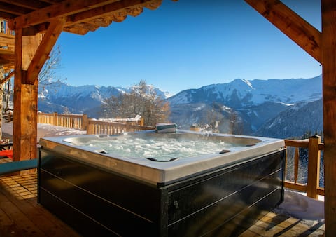 Mountain retreat for 10 with spa