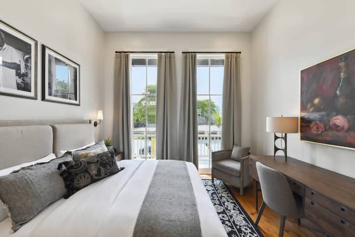 Primera planta | Dormitorio 1 | 1 cama tamaño king | Cerca de la sala de estar