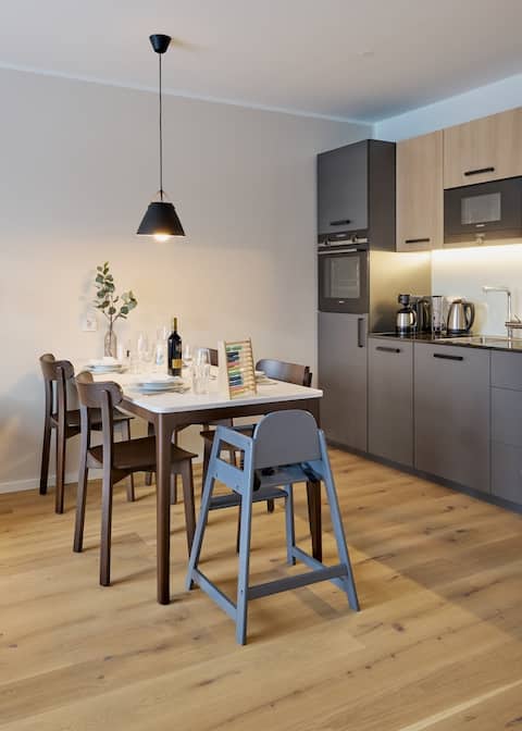 Erfolgreiche Airbnb-Immobilie: Makro Apartment Barrier free in Barmbek Süd