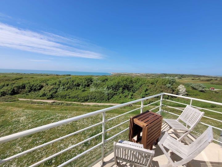 Duplex 55m² Avec Balcon, Vue Mer, Parking - Wimereux