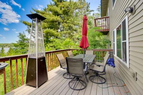Private Dock: Lakefront Family Home in Outing