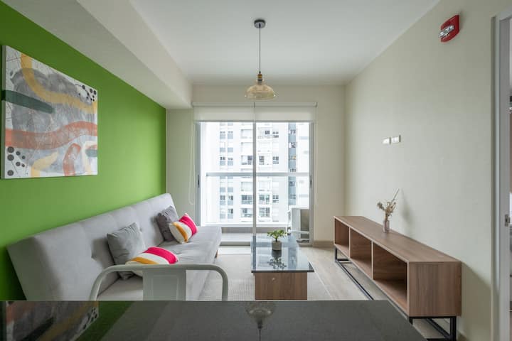 Ih*|  Peaceful 1 Br Apartment With Ac In Barranco - Lima