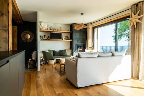 Airbnb performant: Panoramic views - cozy 4BR - nature Jura à Prémanon