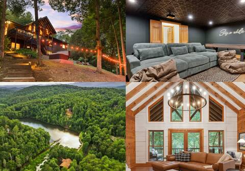 Lakefront|2 Decks|Movie Theater|HotTub|Games
