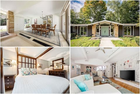 Mid-century Modern Home by Arcadia Bluffs, Lake Mi