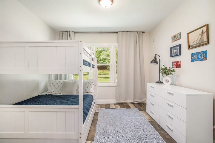 Experience our fun bunk room, equipped with full-on-full bunks and twin trundle.